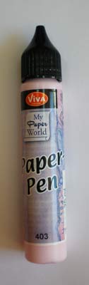 !ЗНЯТІ З ВИР-ВА,Paper-Pen для СКРАПБУКИНГА 25мл РОЖЕВИЙ