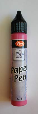 !ЗНЯТІ З ВИР-ВА,Paper-Pen для СКРАПБУКИНГА 25мл МАДЖЕНТА