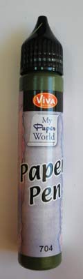 !ЗНЯТІ З ВИР-ВА,Paper-Pen для СКРАПБУКИНГА 25мл ЗЕЛЕНИЙ ЯСКРАВИЙ