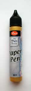 ЗНЯТІ З ВИР-ВА,Paper-Pen для СКРАПБУКИНГА 25мл ЗОЛОТО