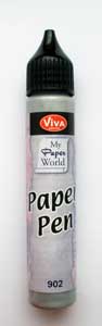 ЗНЯТІ З ВИР-ВА,Paper-Pen для СКРАПБУКИНГА 25мл СРІБЛО
