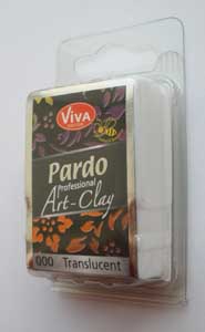ЗНЯТО З ПРОДАЖУ! Полимерный моделин"Pardo-Art" плотный для миллефиори 56гр ПРОЗОРИЙ