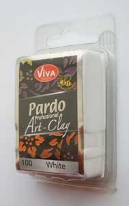 ЗНЯТО З ПРОДАЖУ! Полимерный моделин"Pardo-Art" плотный для миллефиори 56гр БІЛИЙ