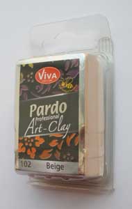 ЗНЯТО З ПРОДАЖУ! Полимерный моделин"Pardo-Art" плотный для миллефиори 56гр БЕЖЕВИЙ