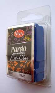 ЗНЯТО З ПРОДАЖУ! Полимерный моделин"Pardo-Art" плотный для миллефиори 56гр СИНІЙ