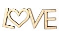 17 Фігура різьблена для декору LOVE 2 напис (фанера 4мм) 26,5х10см