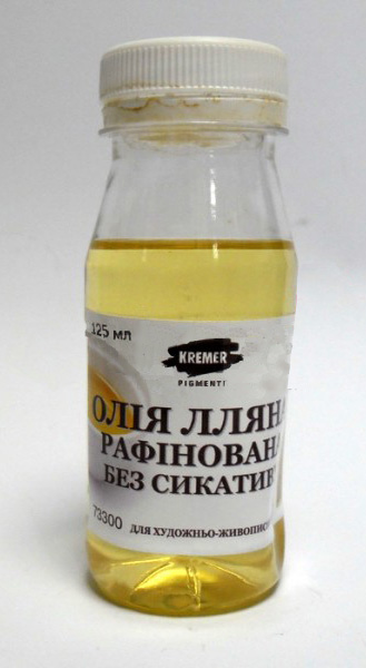 Олія лляна рафинована без сиккативу 125мл