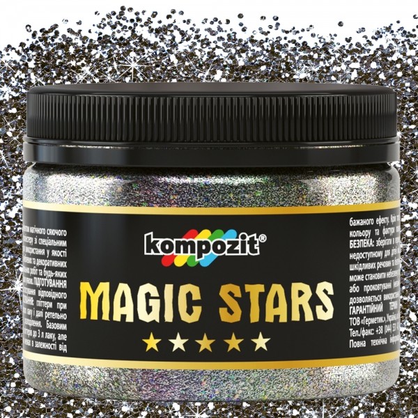 Глиттер сухой MAGIC STARS "Kompozit" 60гр БРИЛЛИАНТ