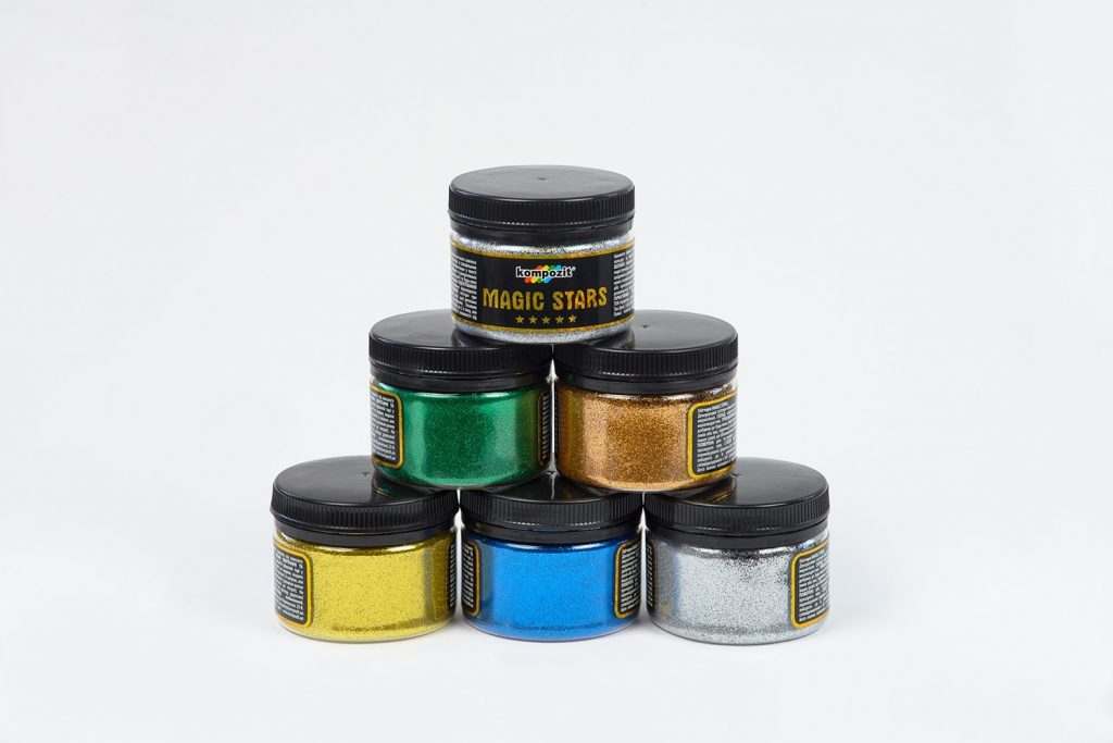 Глиттер сухой MAGIC STARS "Kompozit" 60гр ГОЛУБОЕ СИЯНИЕ