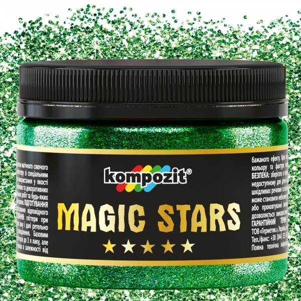 Глиттер сухой MAGIC STARS "Kompozit" 60гр ИЗУМРУД