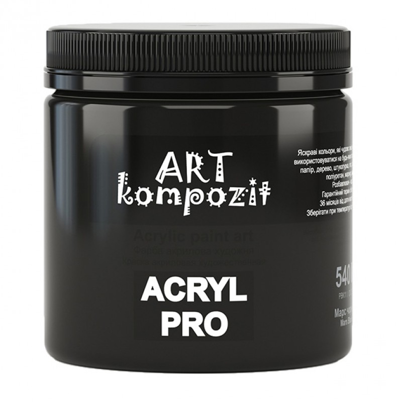 *Фарба акрил. ART Kompozit 430мл МАРС ЧОРНИЙ 540