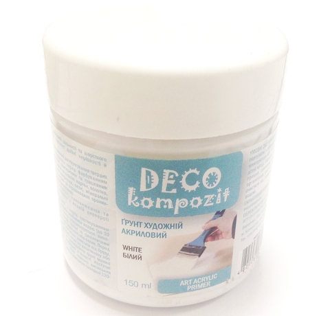 Грунт акрил."Deco" Kompozit 150мл БІЛИЙ