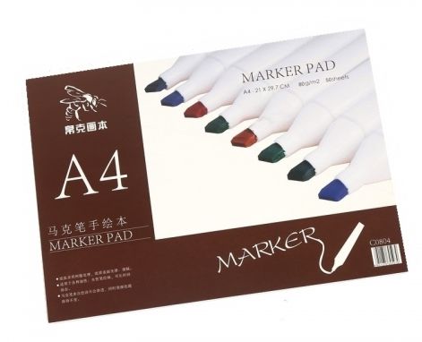 ЗНЯТІ З ВИР-ВА, Альбом-склейка д/маркера 80г "MARKER PAD" 50арк.А4