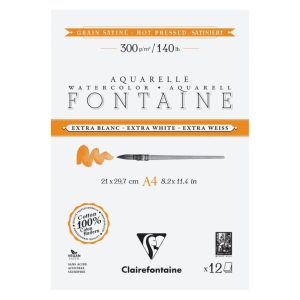 Альбом-склейка д/акв.300г сер.зерно 100% бав Fontaine Clairefontaine 12арк.А4