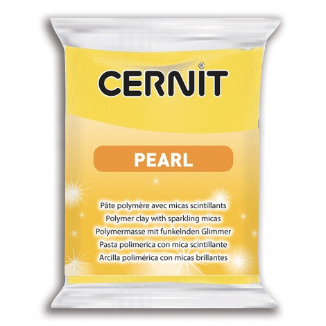 Полімерний моделін "CERNIT-PEARL" 56гр|ПЕРЛАМУТР ЖОВТИЙ