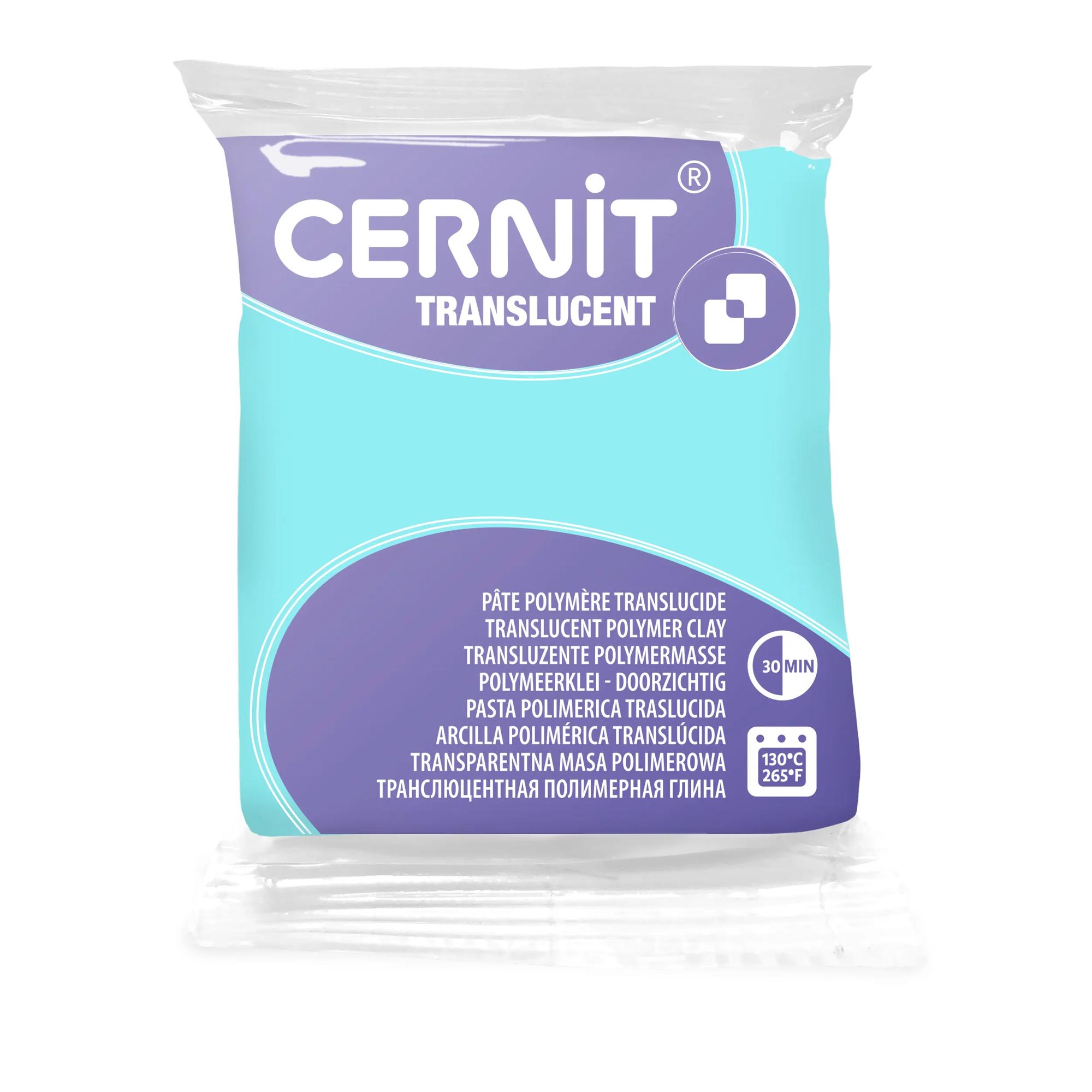 Полімерний моделін "CERNIT-TRANSLUCENT" 56гр|прозорий РОЖЕВИЙ НЕФРИТ
