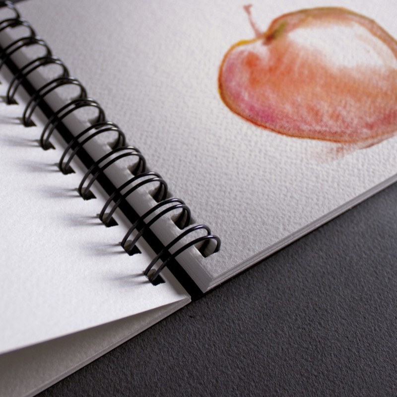 *Альбом д/акв.300гр бавов.+цел.спіраль, у тверд.картон обкл."Watercolor Book" Fabriano 25арк.14,8х21