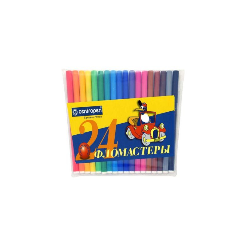 Набір фломастерів CENTROPEN у блістері 24кол