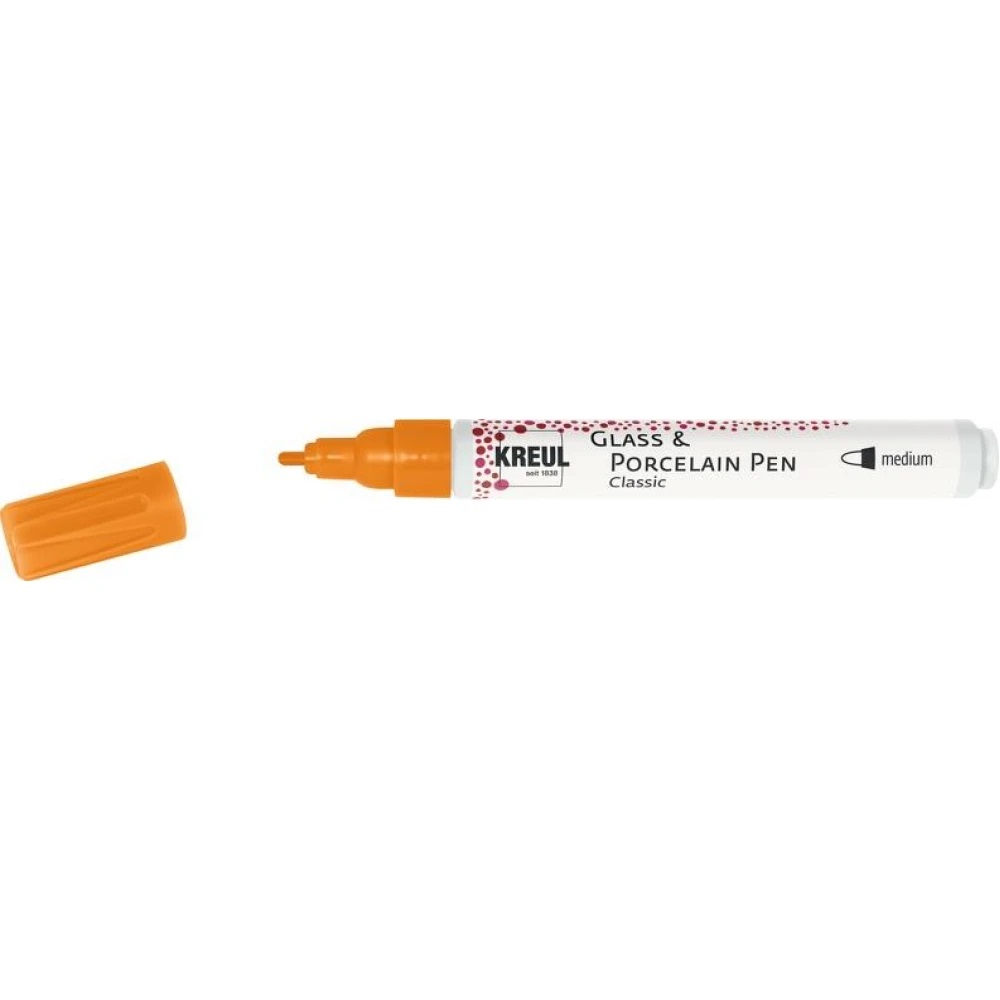 !БЕЗ ЗНИЖОК Маркер д/скла, порцеляни стійкий (обж.160*С) Glass & Porcelain Pen Hobby Line Kreul 2-4м