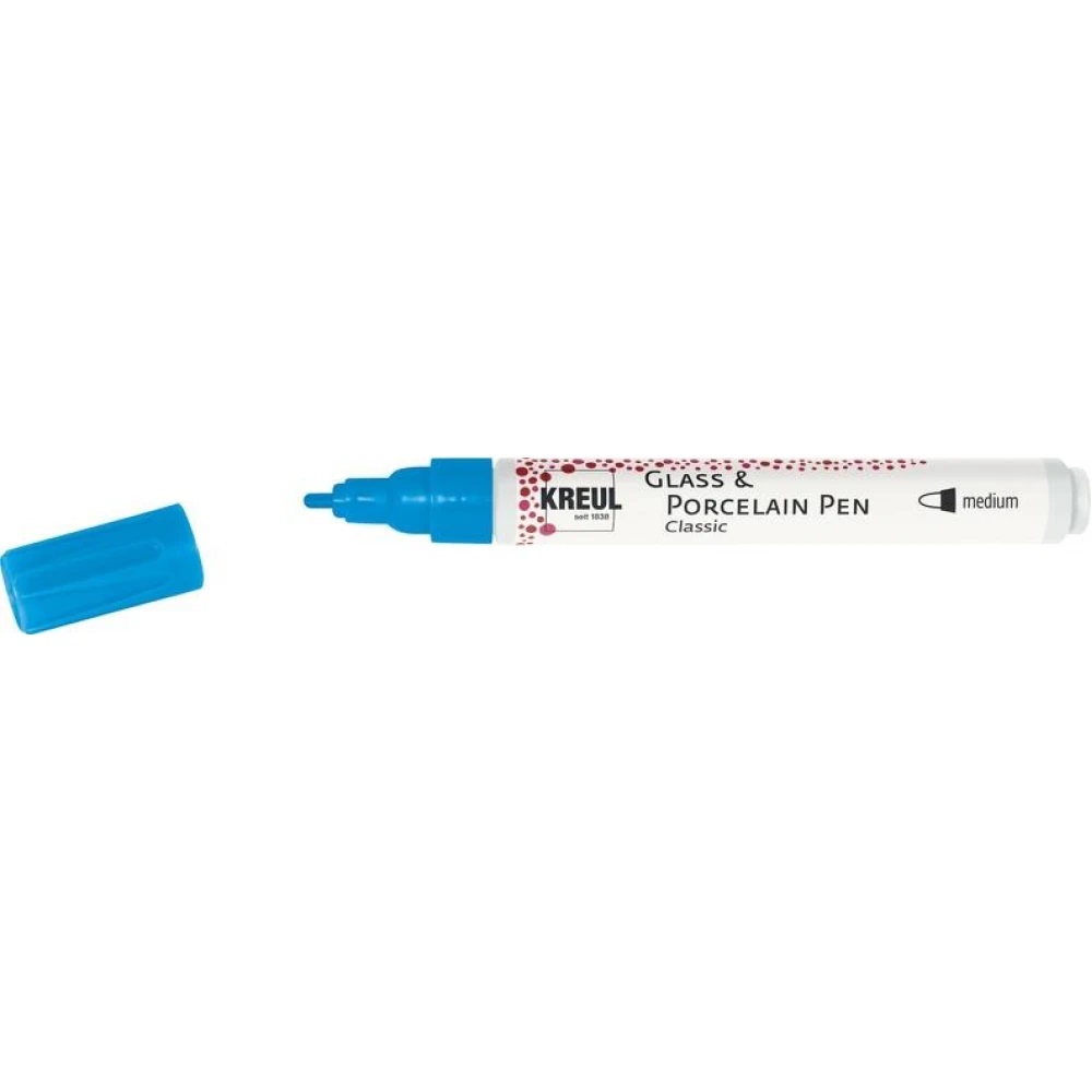!БЕЗ ЗНИЖОК Маркер д/скла, порцеляни стійкий (обж.160*С) Glass & Porcelain Pen Hobby Line Kreul 2-4м