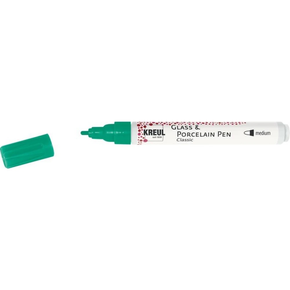 !БЕЗ ЗНИЖОК Маркер д/скла, порцеляни стійкий (обж.160*С) Glass & Porcelain Pen Hobby Line Kreul 2-4м