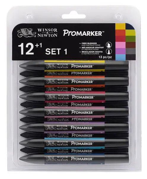 Набір маркерів на спирт.осн."ProMarker W&N " 12шт. (Set 1)