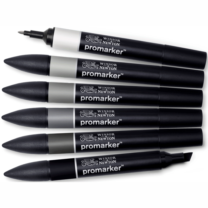 Набір маркерів на спирт.осн."ProMarker W&N " 6шт. НЕЙТРАЛЬНЫЙ
