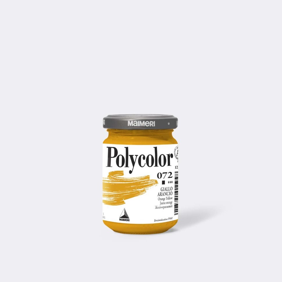 *Фарба акрилова Polycolor Maimeri 140мл 072 ЖОВТО-ОРАНЖЕВИЙ