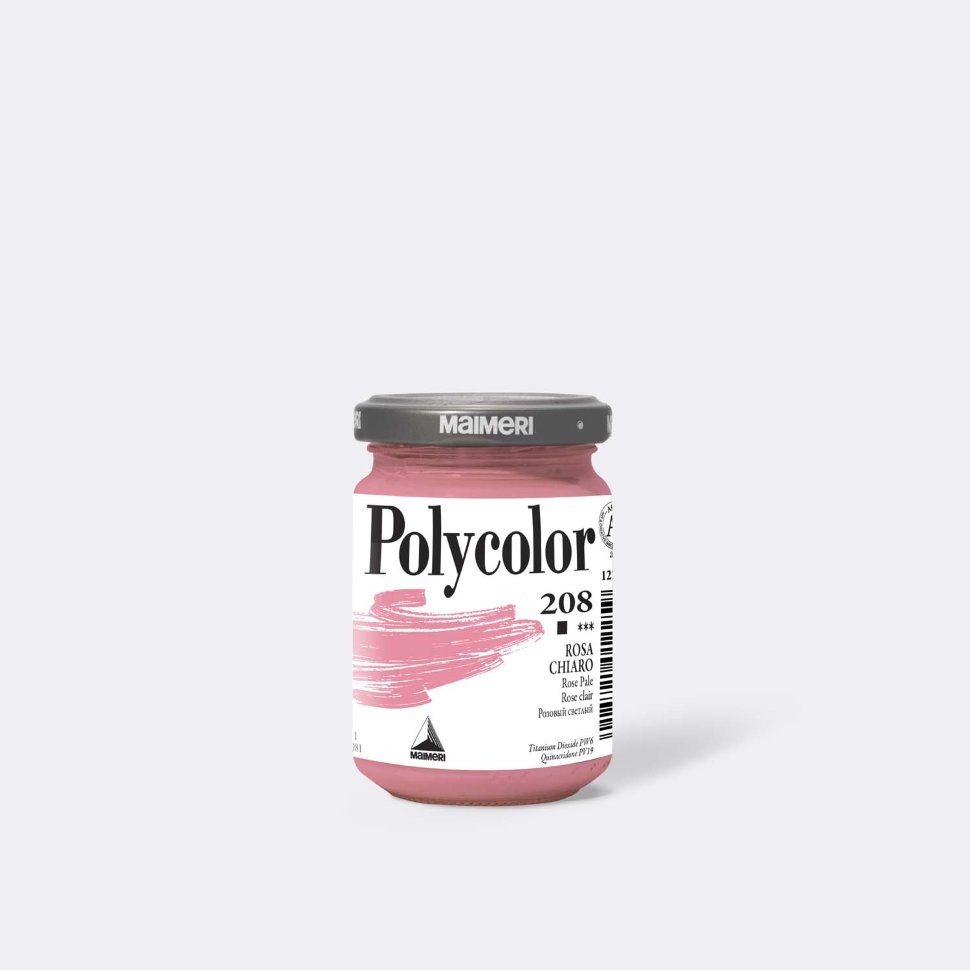 *Фарба акрилова Polycolor Maimeri 140мл 208 РОЖЕВИЙ СВІТЛИЙ
