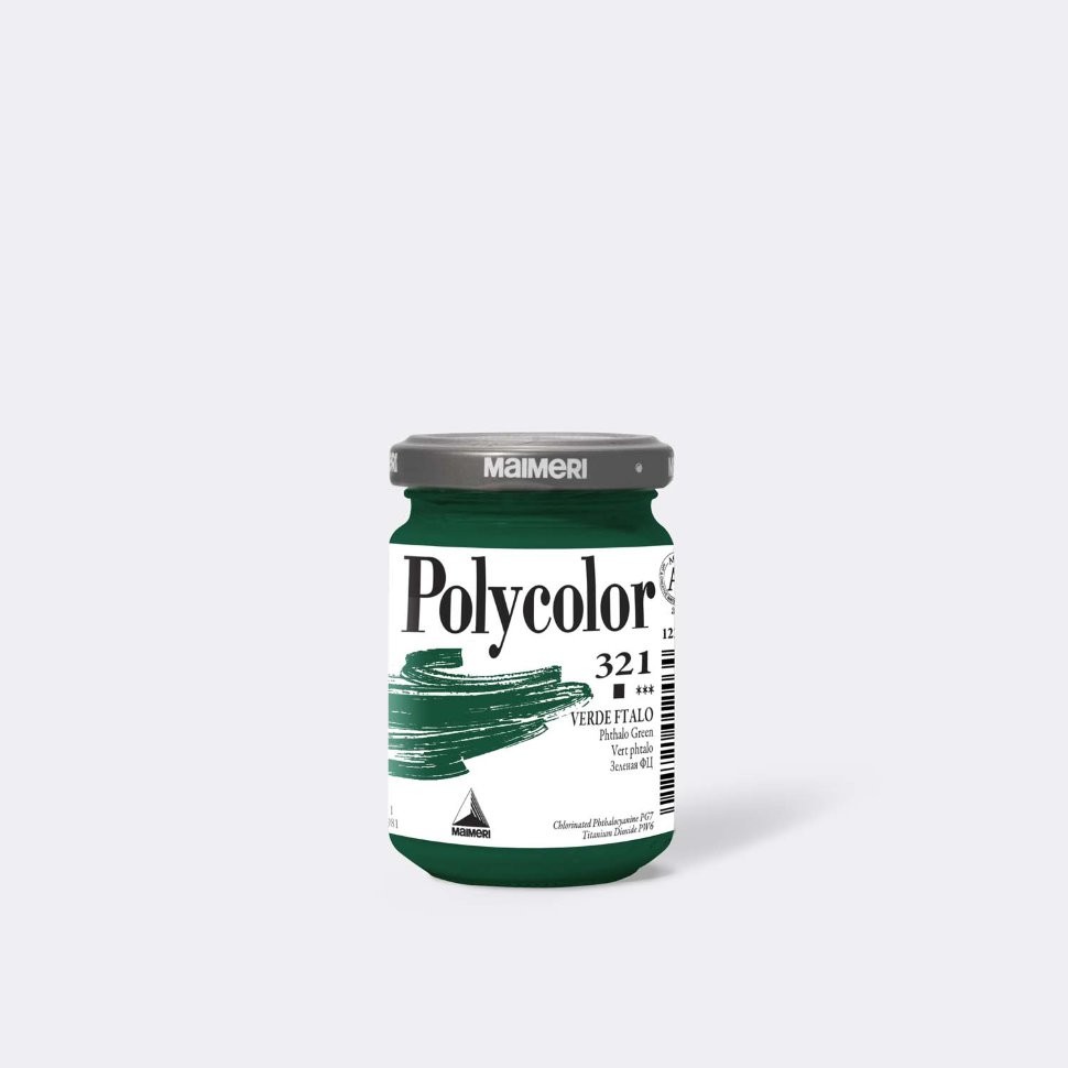 *Фарба акрилова Polycolor Maimeri 140мл 321 ЗЕЛЕНИЙ ФЦ