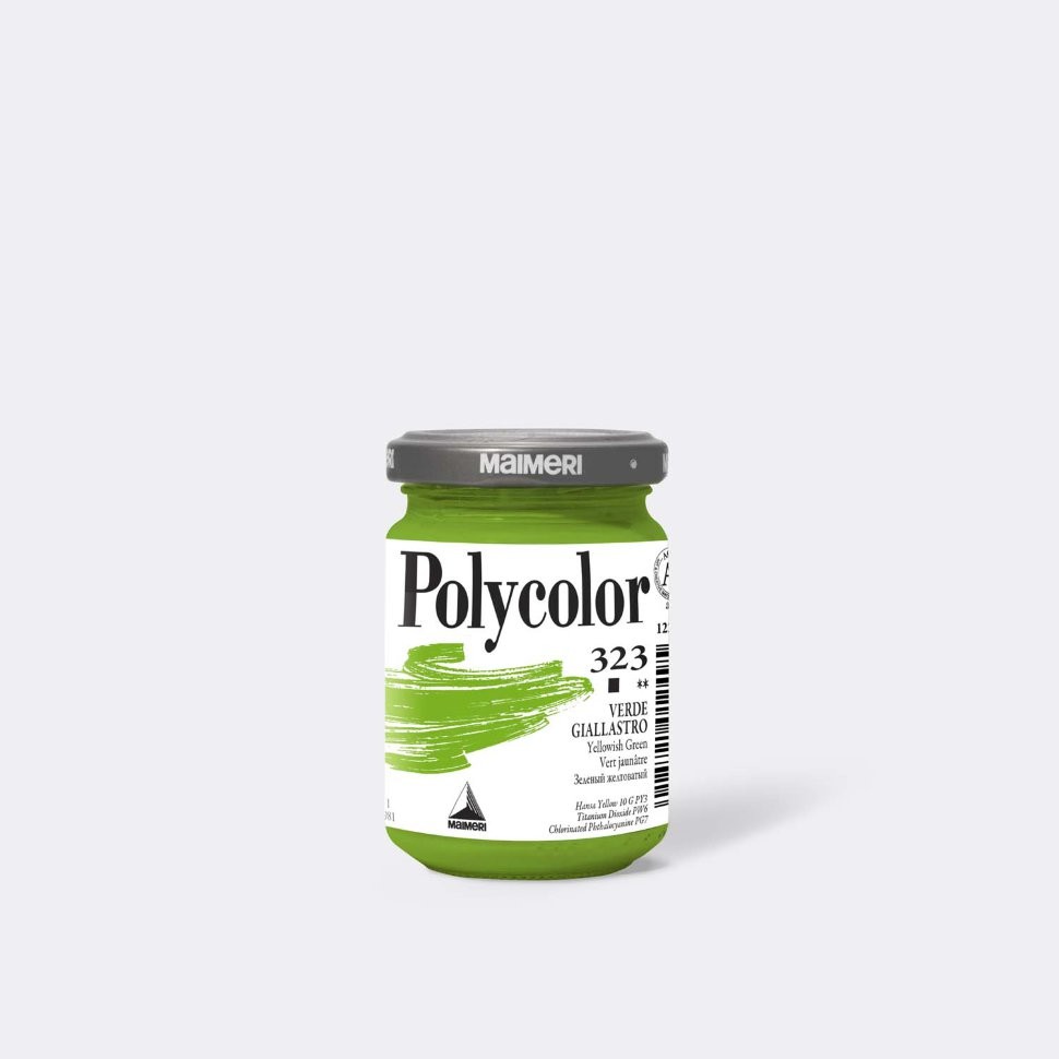*Фарба акрилова Polycolor Maimeri 140мл 323 ЖОВТО-ЗЕЛЕНИЙ