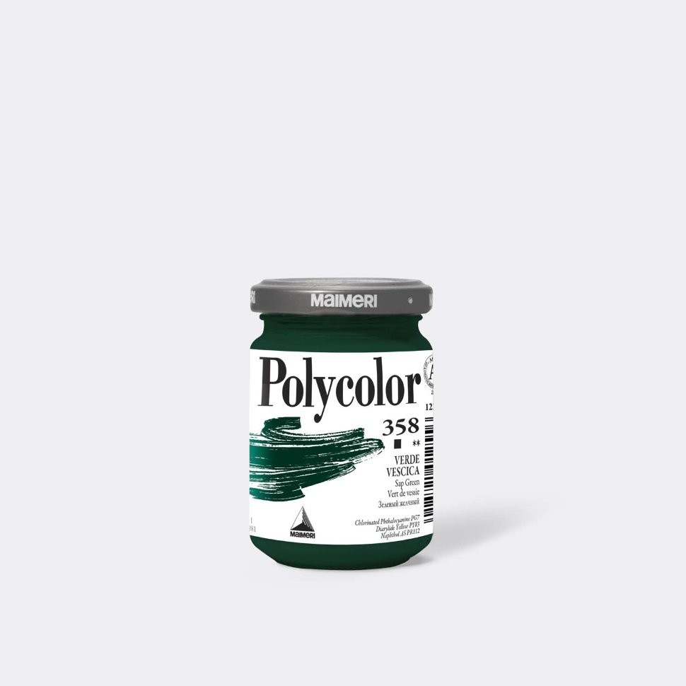 *Фарба акрилова Polycolor Maimeri 140мл 358 ЗЕЛЕНИЙ ЖЕЛЧНЫЙ