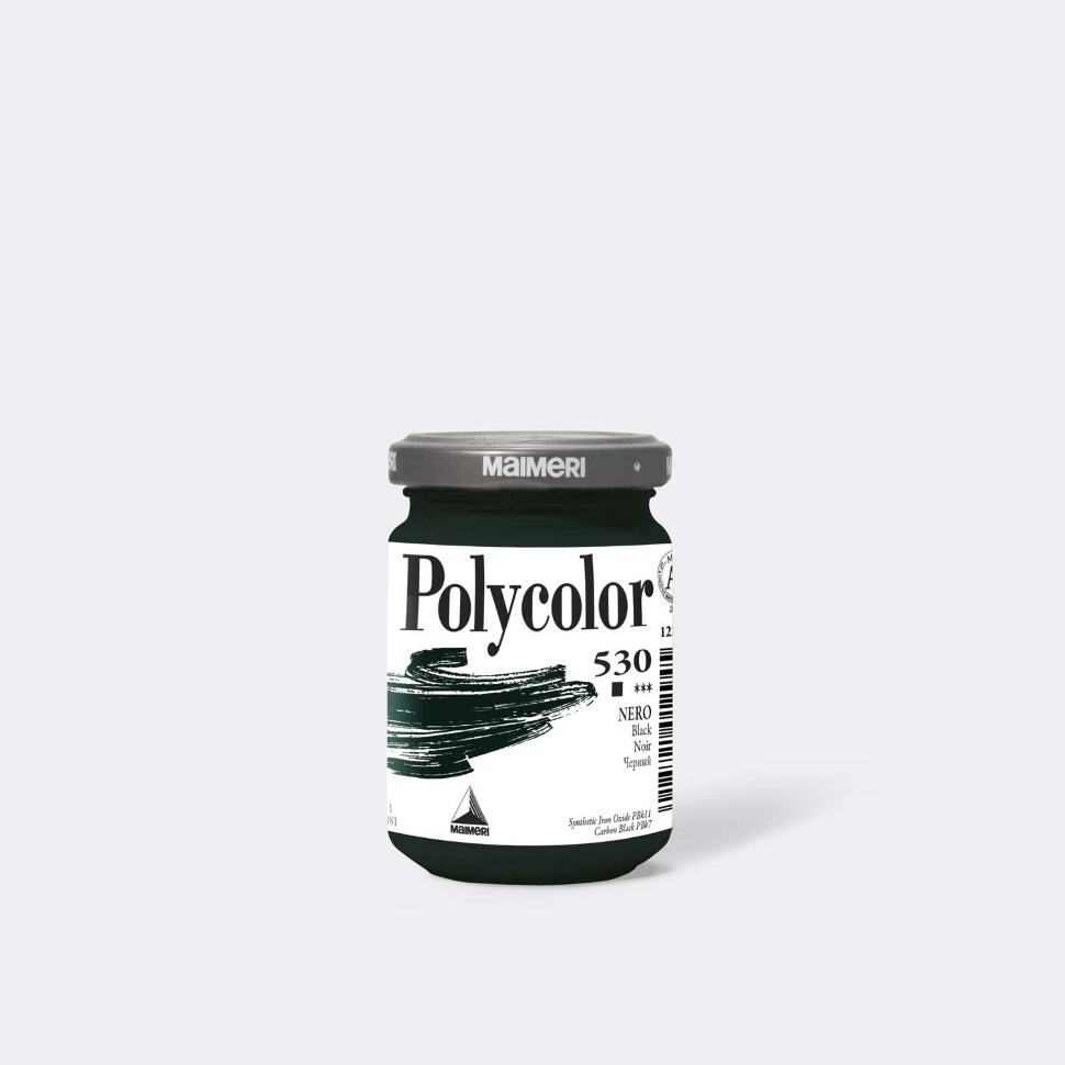 *Фарба акрилова Polycolor Maimeri 140мл 530 ЧОРНИЙ