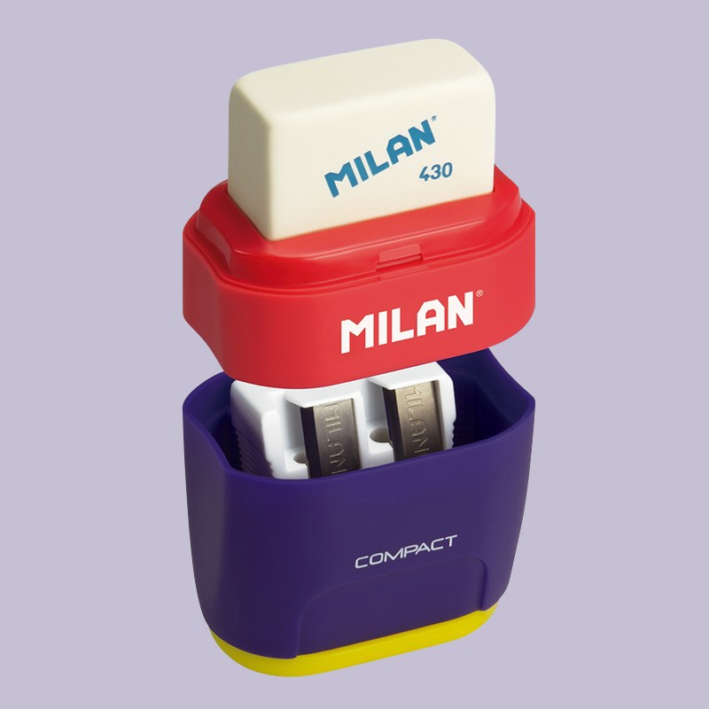 Гумка+точилка подвійна "Compact Mix"Milan