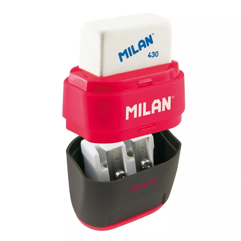 Гумка+точилка подвійна "Compact Touch" Milan