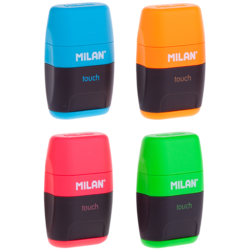 Гумка+точилка подвійна "Compact Touch" Milan