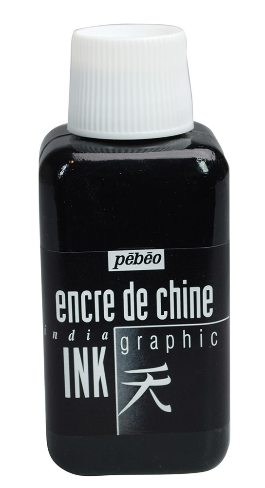 Туш незмивна "India INK" Graphic China Pebeo 250мл ЧОРНА