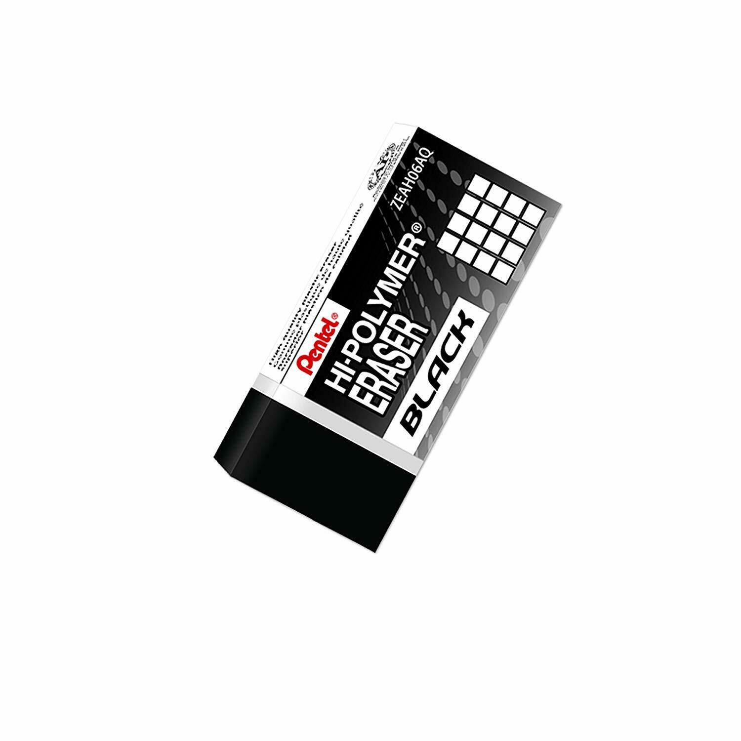 Гумка "Hi-Polymer Plastic Eraser AIN Black" Pentel 43,4х17.4х11.8мм ЧОРНА