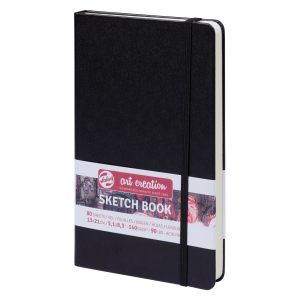 Альбом-склейка д/граф.140гр книжк.форм.обкл.тверд.чорна "Art Creation" Talens 80арк.13х21 А5