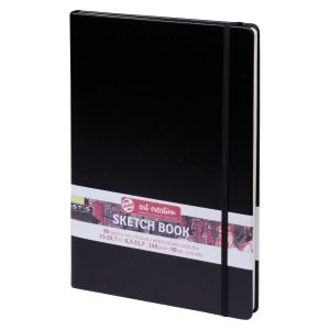 *Альбом-склейка д/граф.140гр книжк.форм.обкл.тверд.чорна "Art Creation" Talens 80арк.21х29,7 А4