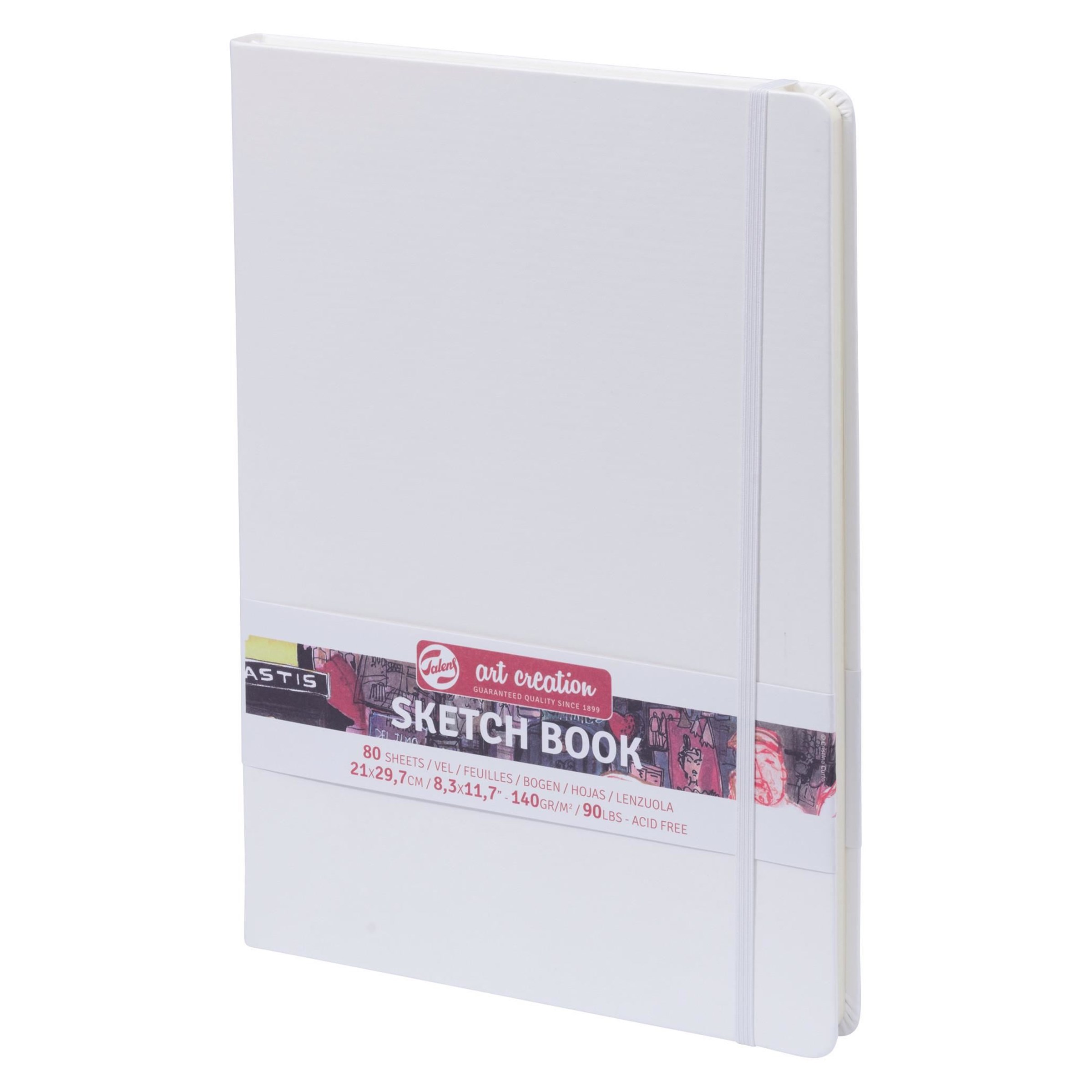 *Альбом-склейка д/граф.140гр книжк.форм.обкл.тверд.біла "Art Creation" Talens 80арк.21х29,7 А4