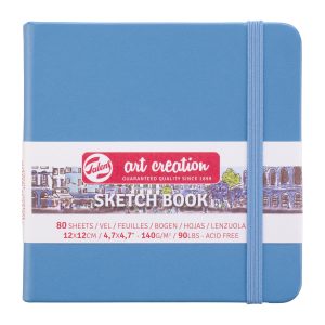 Альбом д/граф.140гр книжк.форм.обкл.тверд.синя "Art Creation" Talens 80арк.12х12