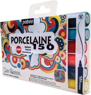 Набір маркерів для порцеляни та кераміки (випал 150*) Porcelaine Pebeo 0,7 мм 6шт.ЯСКОАВІ КОЛЬЛРИ