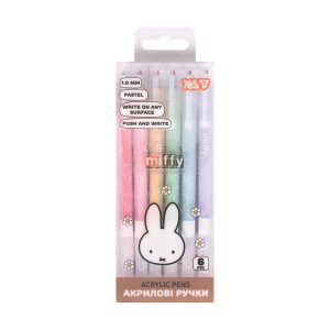 Набір маркерів акрил.на водн.осн,кругл наконечн.Miffy Yes 6кол.у пласт.упак